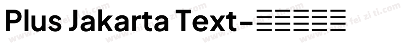 Plus Jakarta Text字体转换